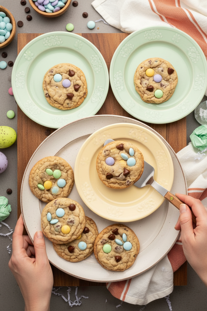 Spring M&M Cookies