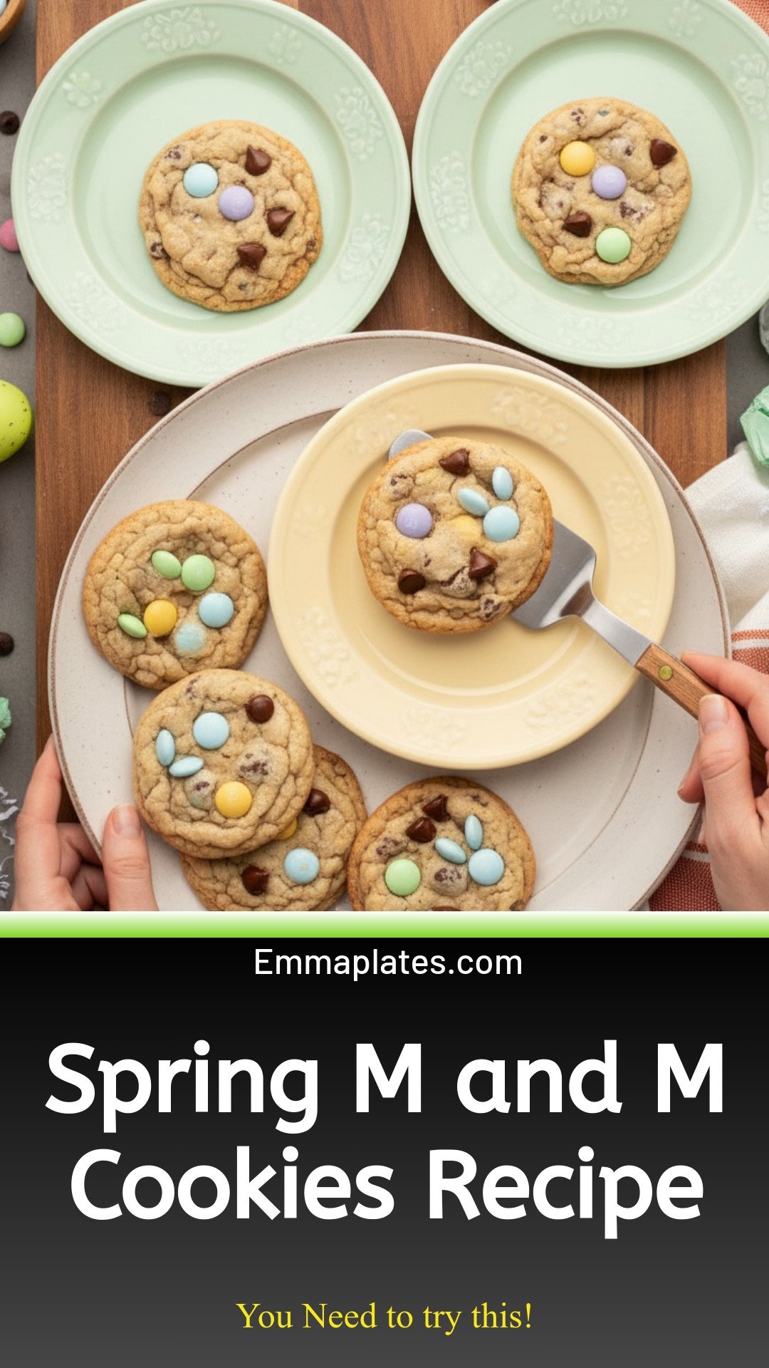 Spring M&M Cookies