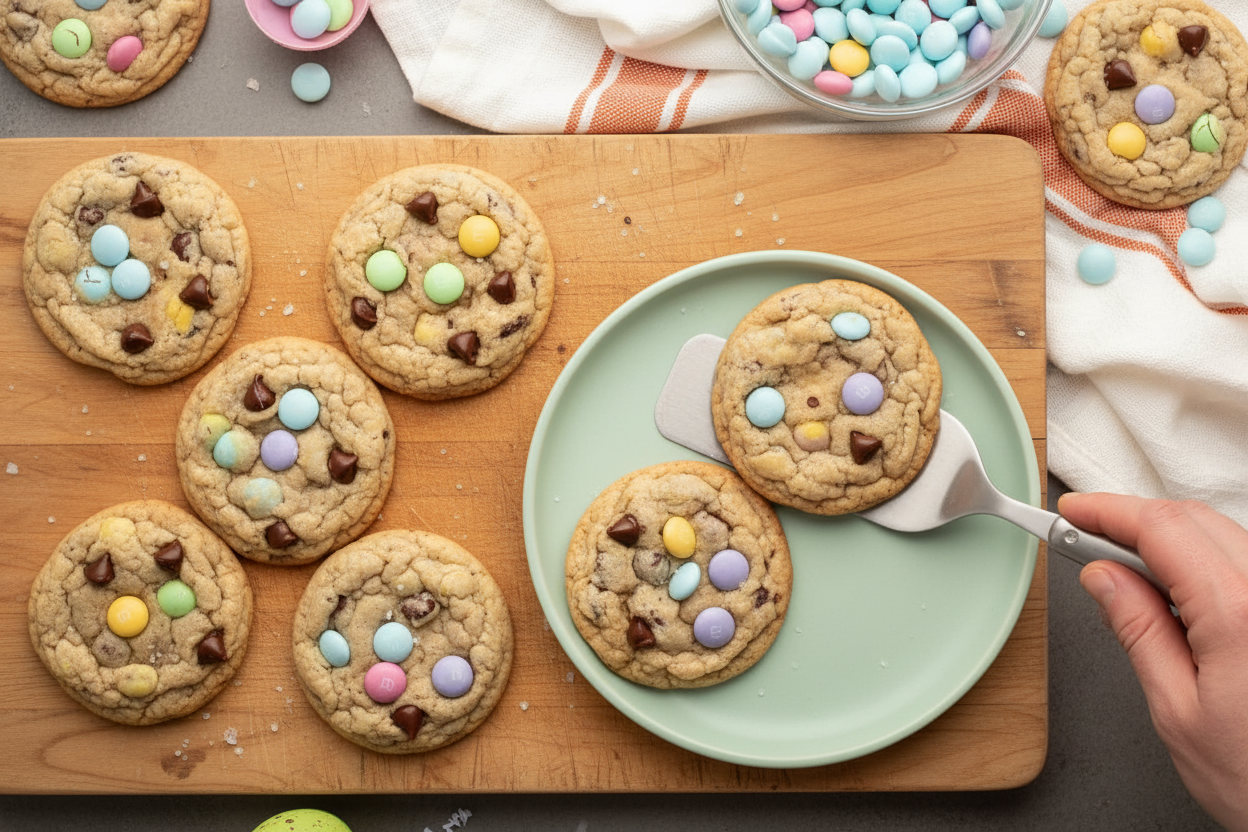 Spring M&M Cookies