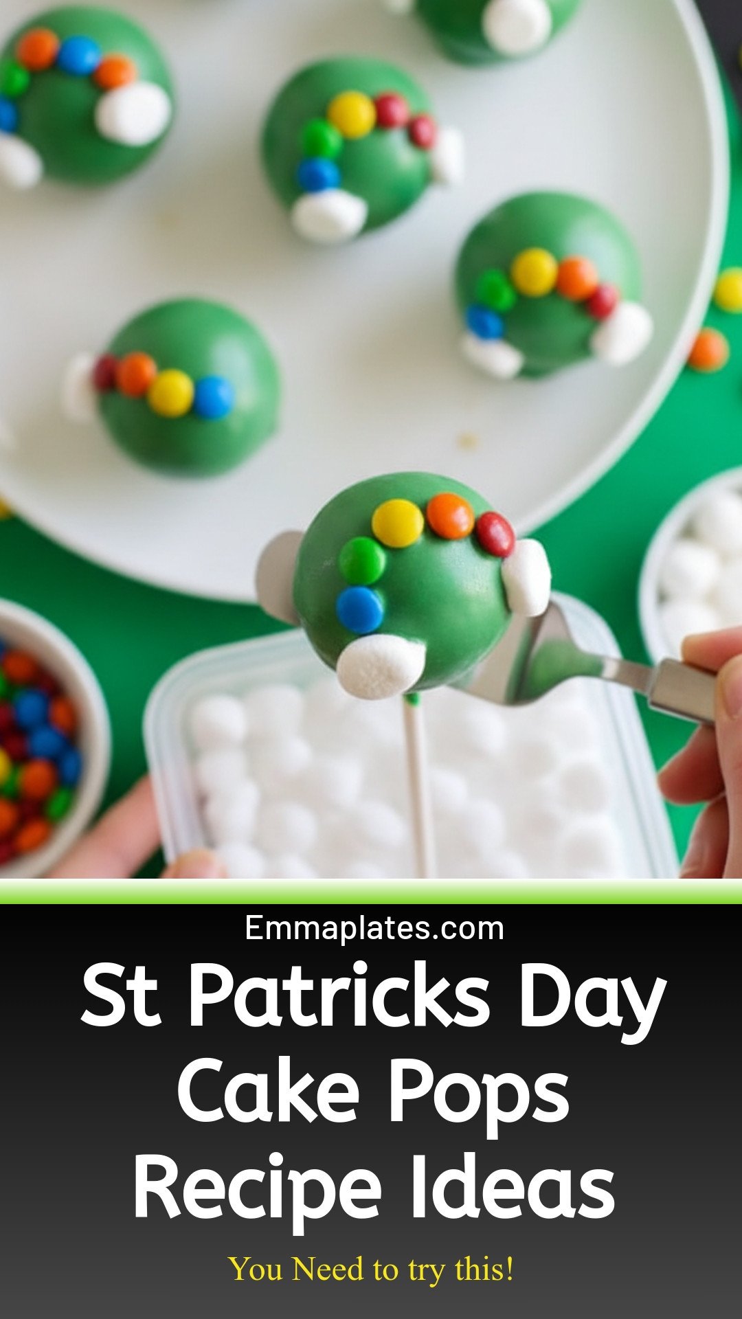 St Patricks Day Cake Pops