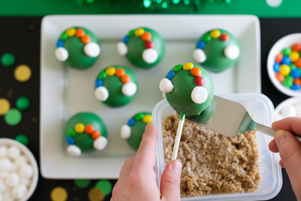 St Patricks Day Cake Pops