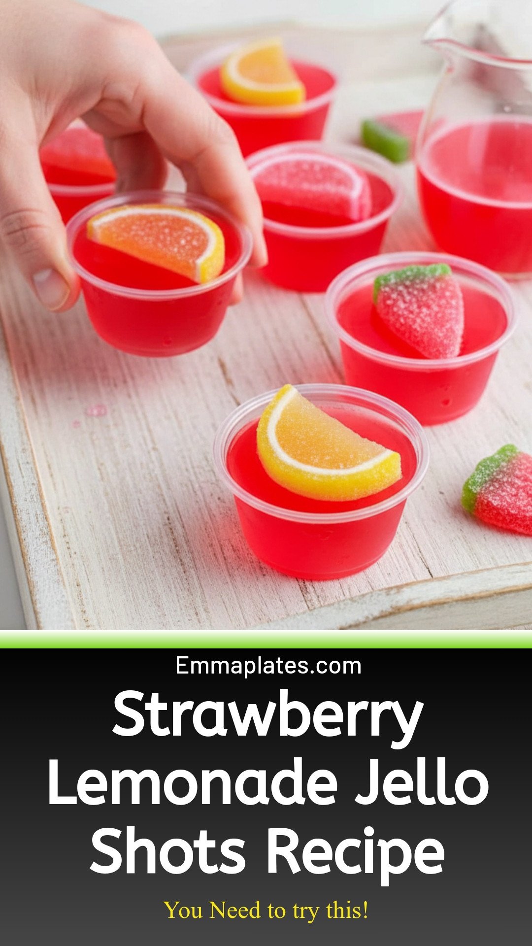 Strawberry Lemonade Jello Shots