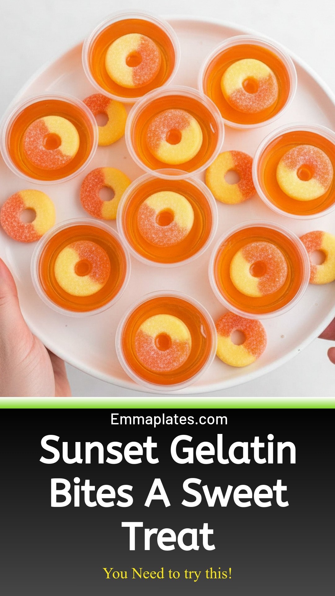 Sunset Gelatin Bites