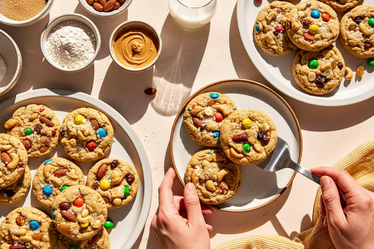 Sweet and Salty Trail Mix Cookies