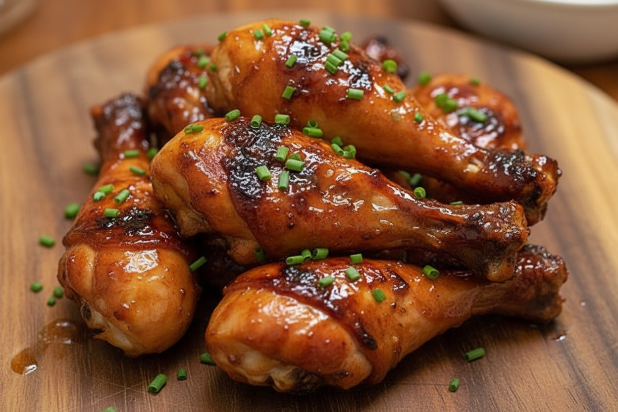 Sweet 'n Spicy Asian Glazed Grilled Drumsticks
