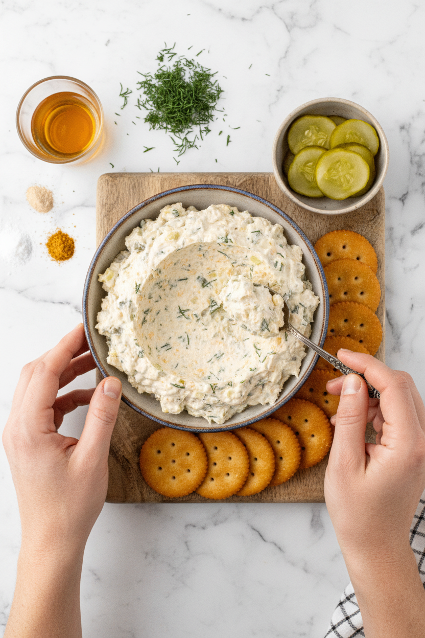 Tangy Dill Pickle Spread