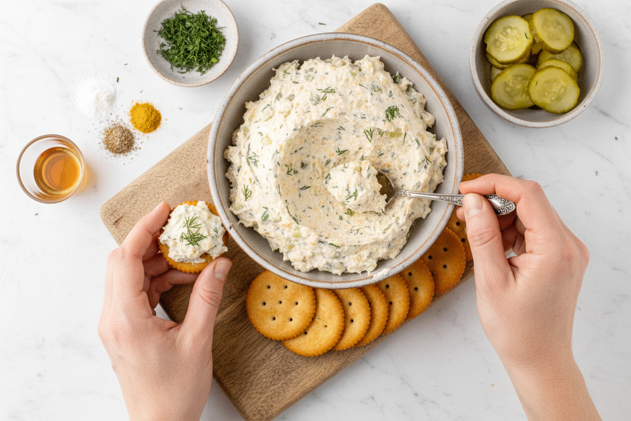 Tangy Dill Pickle Spread