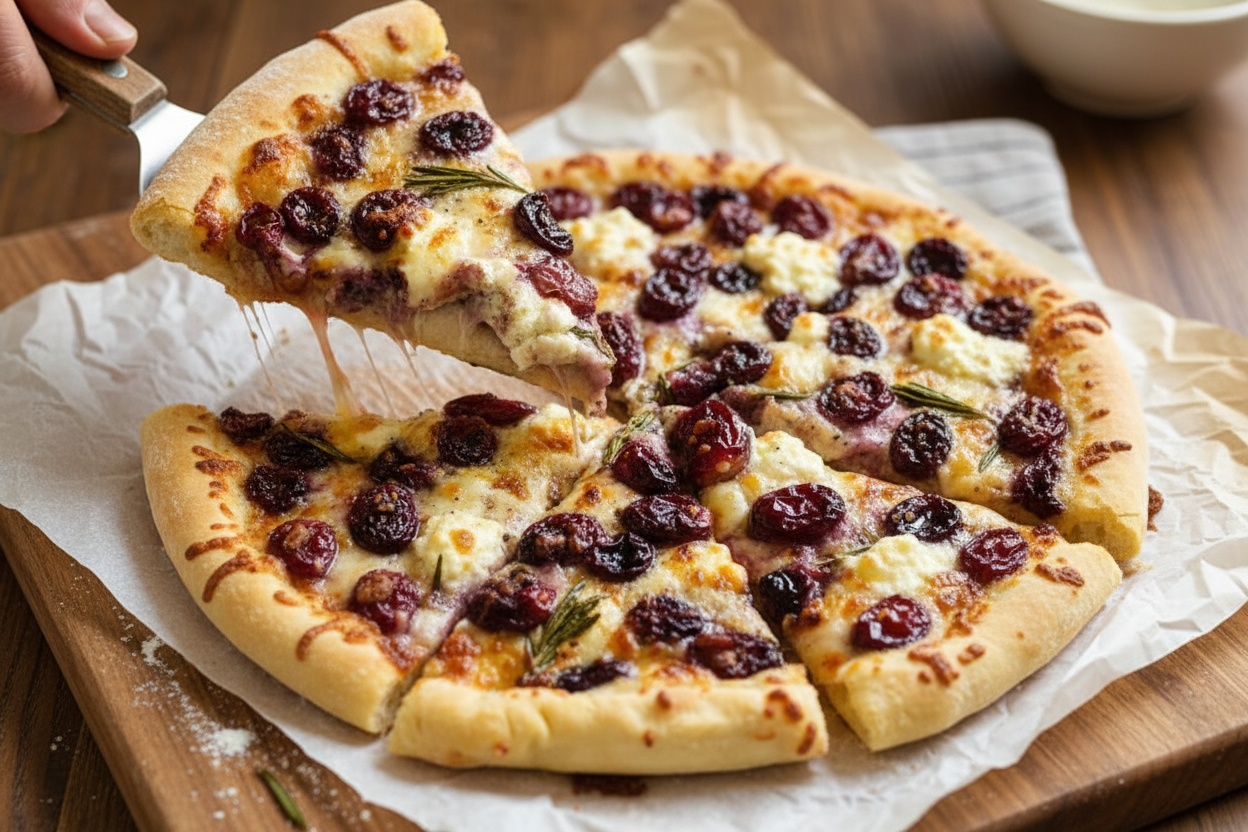 Three Cheese Roasted Grape Pizza