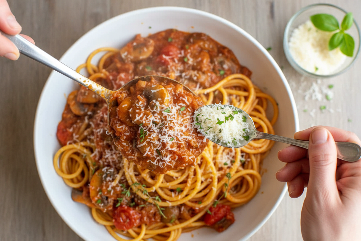Tomato Mushroom Spaghetti Sauce
