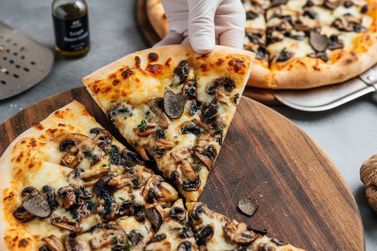 Restaurant-Level Truffle Mushroom Pizza