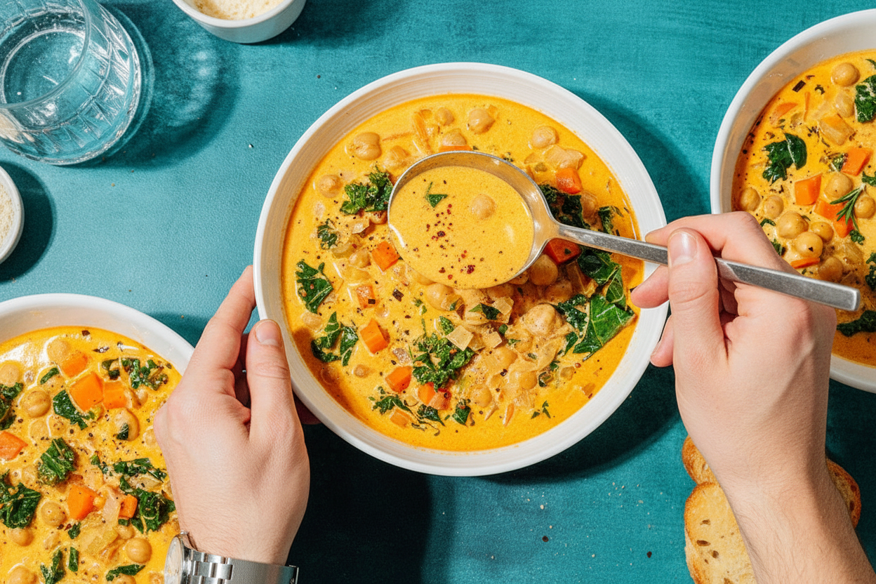 30-Minute Tuscan Chickpea Soup with Kale