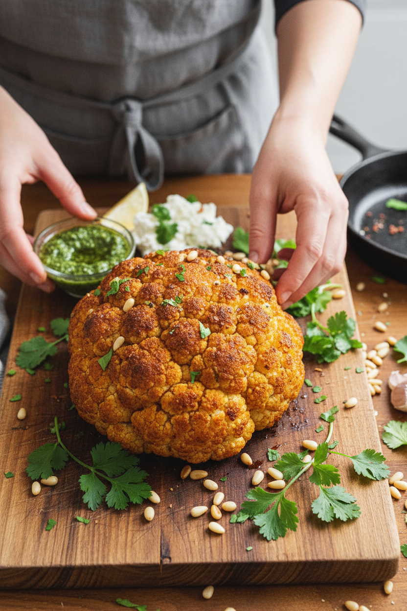 Ultimate Whole Roasted Cauliflower