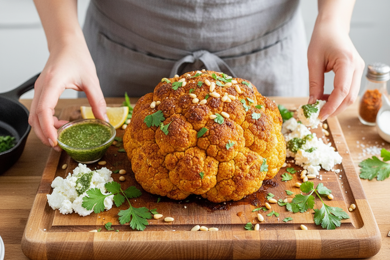 Ultimate Whole Roasted Cauliflower