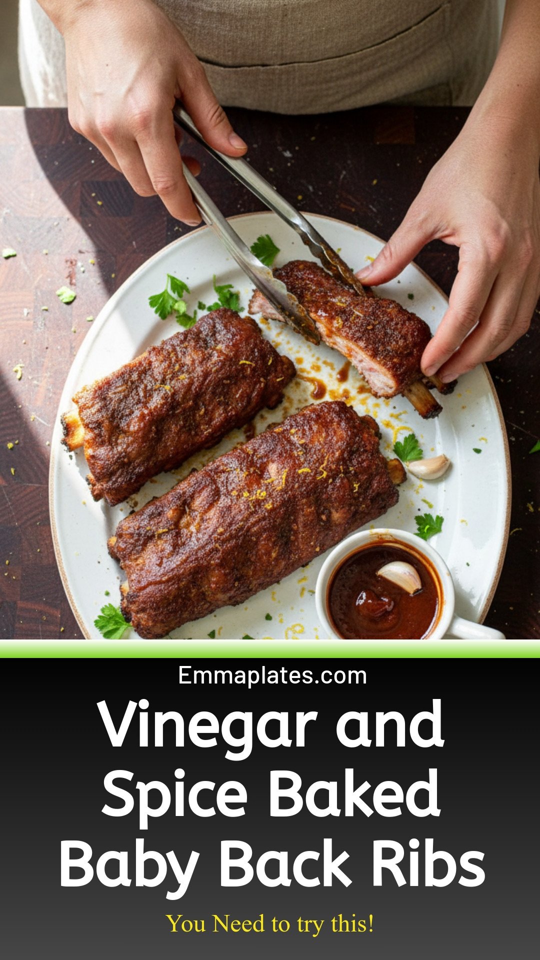 The Best Vinegar and Spice Baked Baby Back Ribs