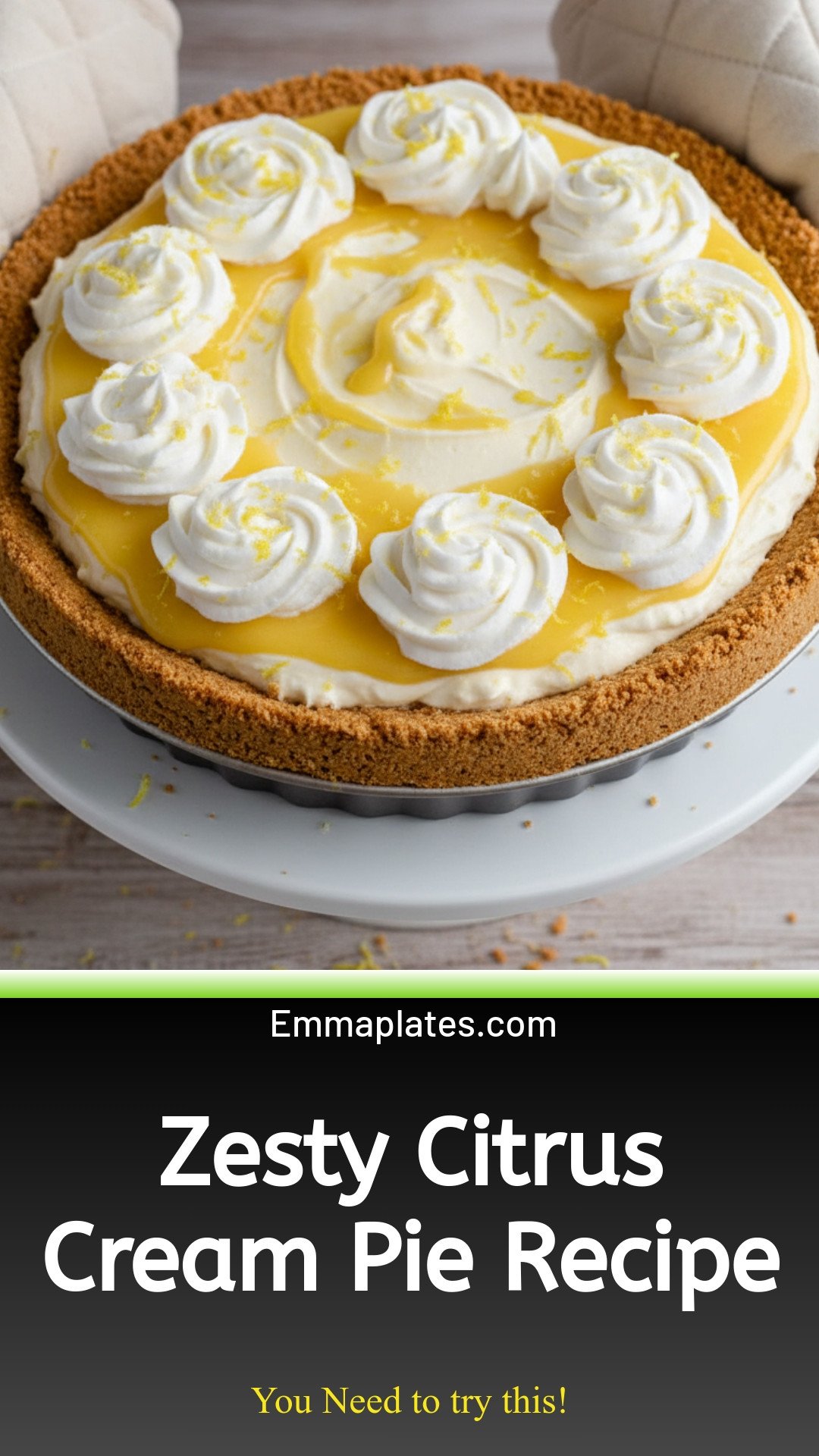 Zesty Citrus Cream Pie