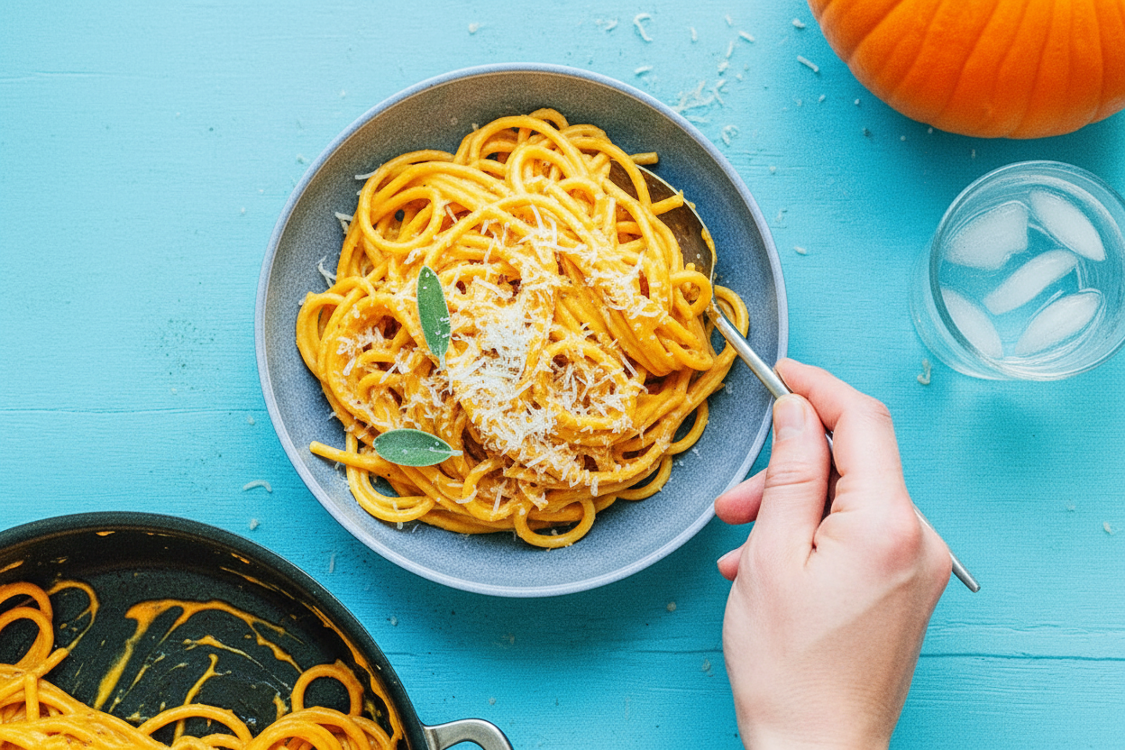 Got a can of pumpkin? Make this 15 minute dinner