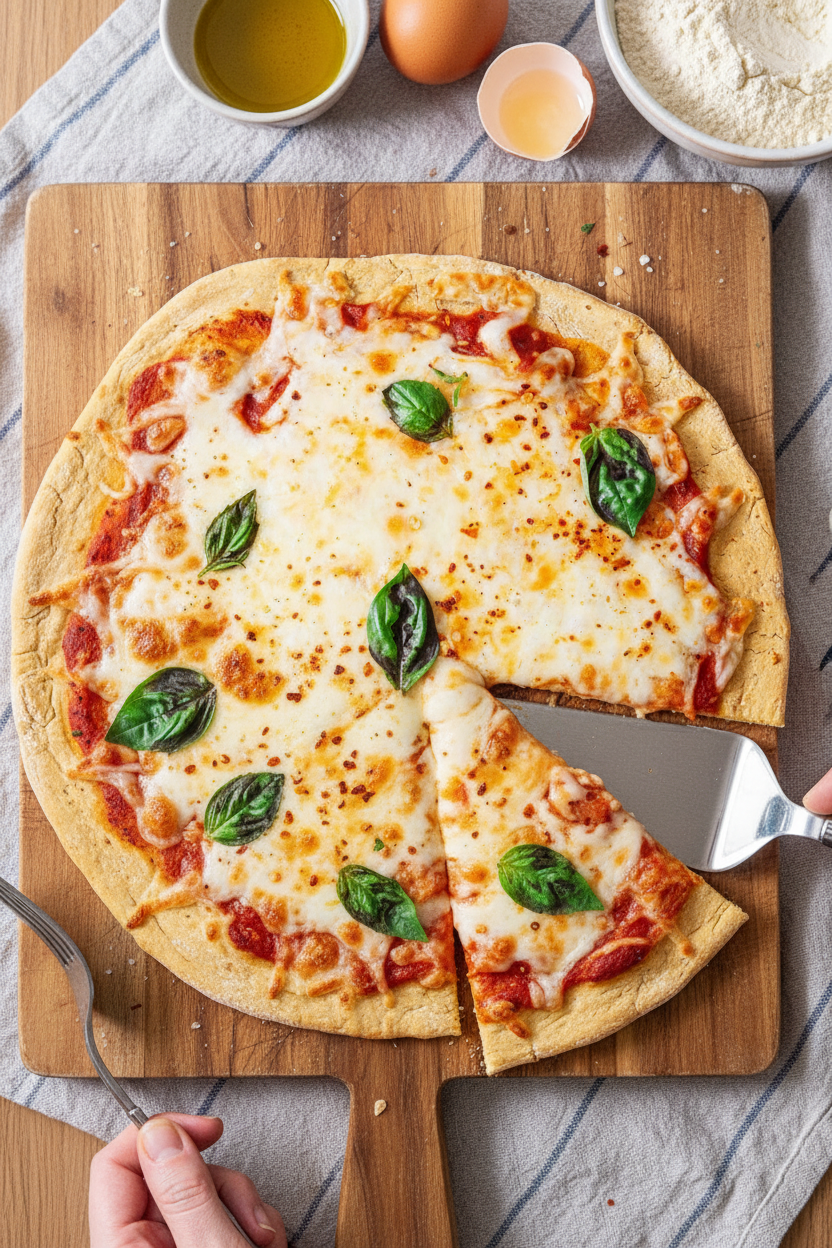 5-Ingredient Chickpea Pizza Crust