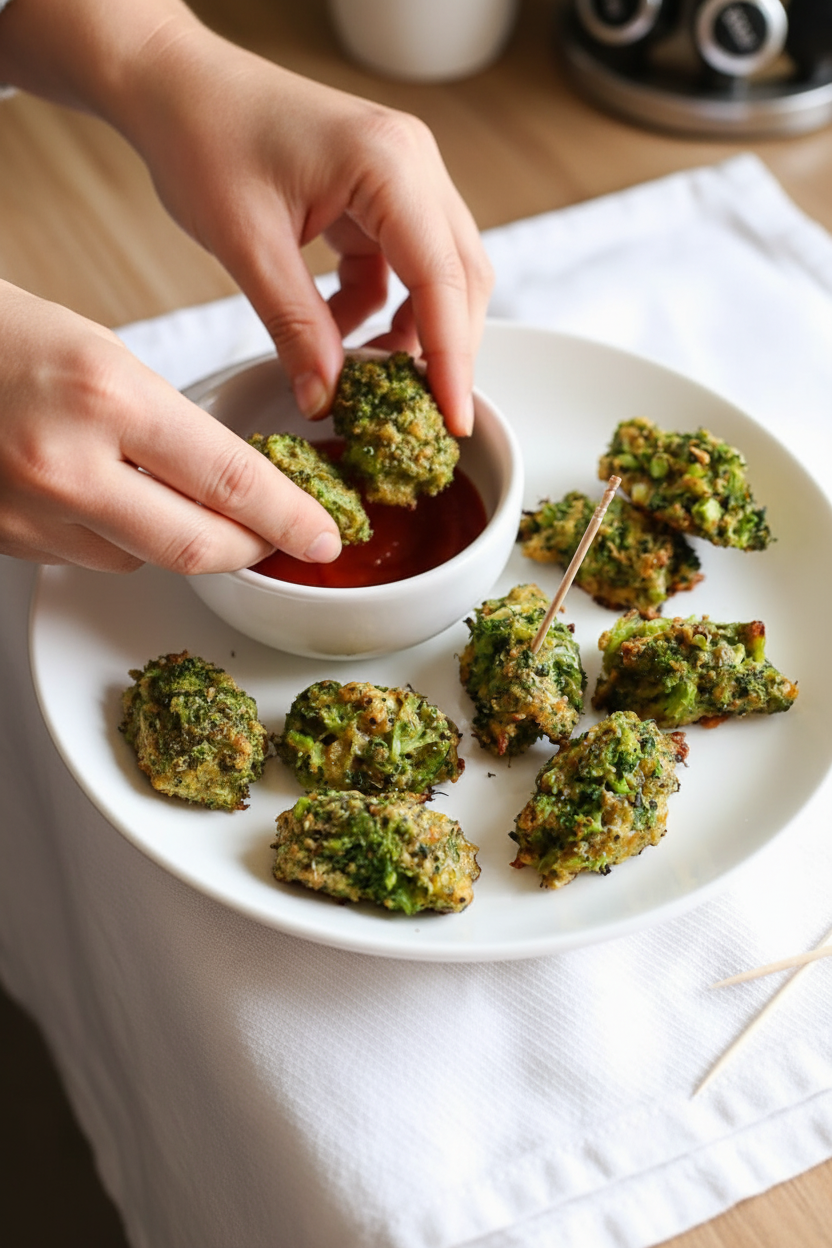 Broccoli and Cheese Tots