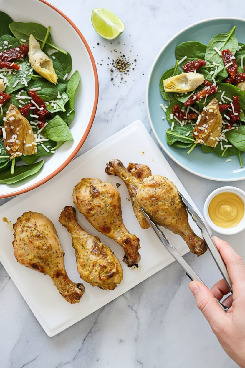 Baked Chicken with Dijon and Lime