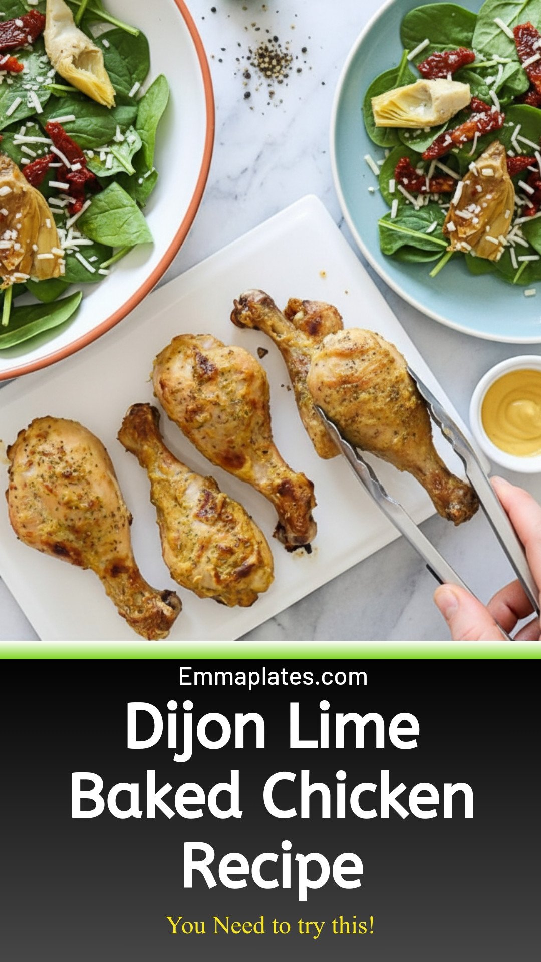 Baked Chicken with Dijon and Lime