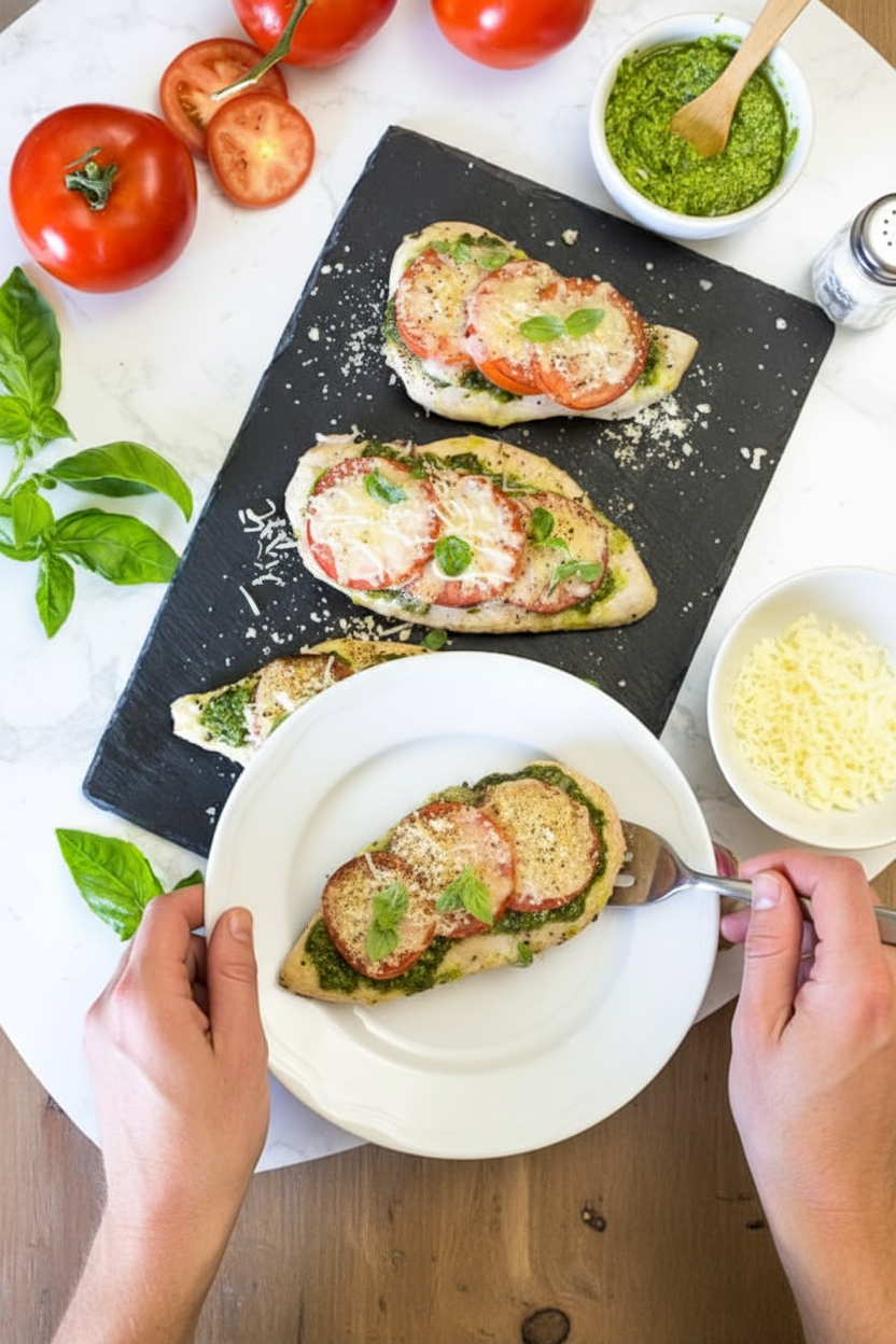Baked Pesto Chicken