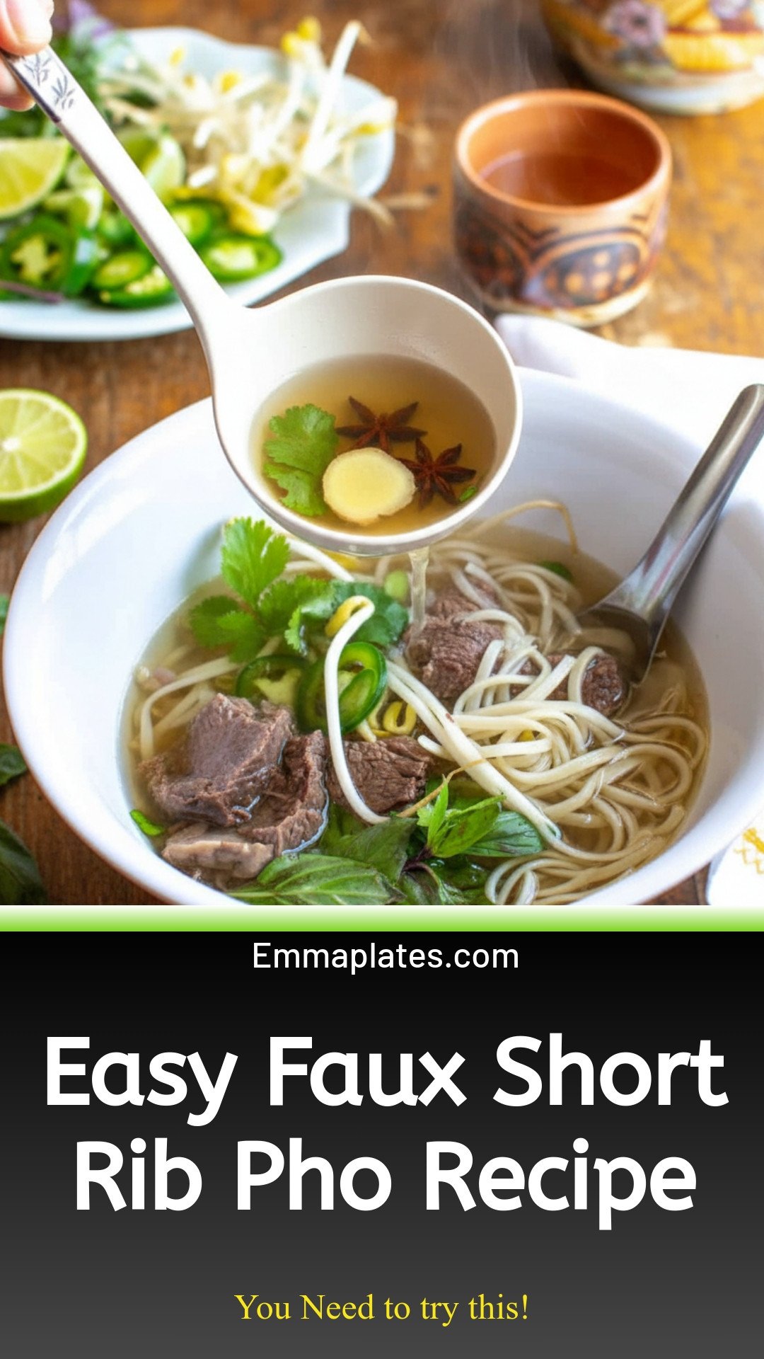 Easy Faux Short Rib Pho {Vietnamese Pho Bo Recipe}
