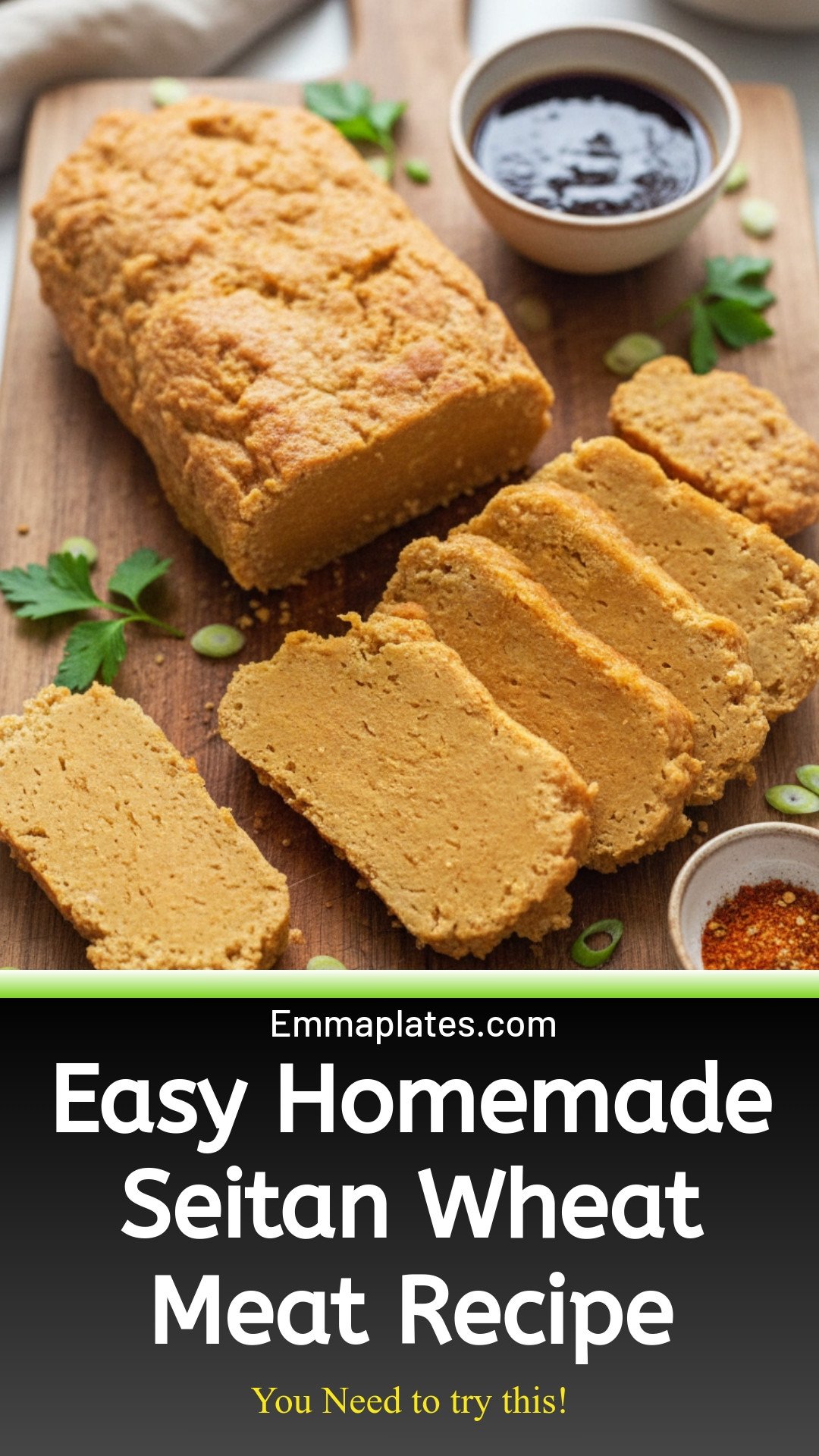 Easiest Homemade Seitan (Wheat Meat!)