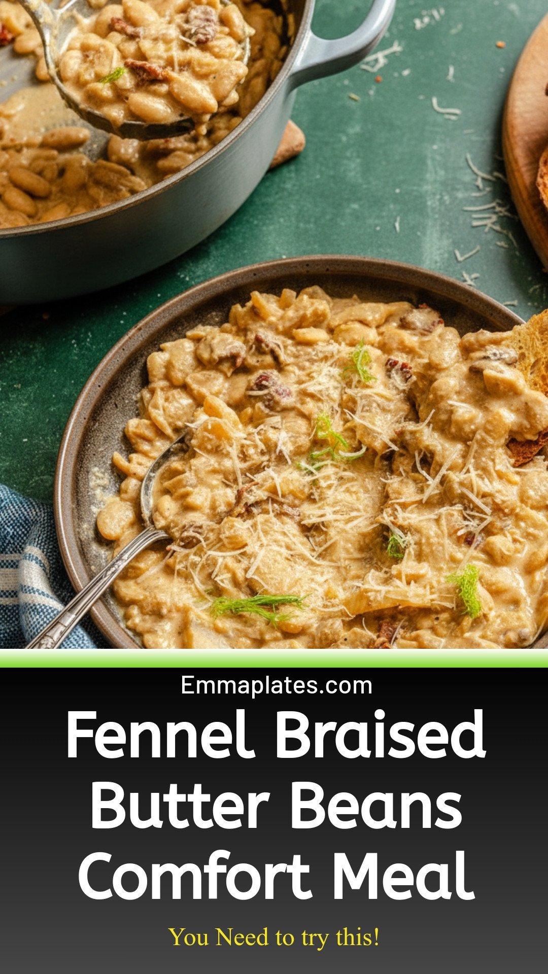 These fennel braised butter beans are your new favorite comfort meal