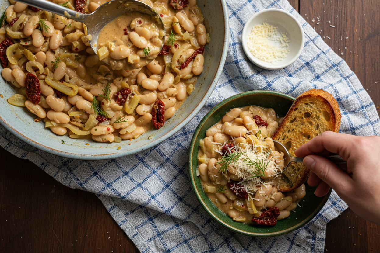 These fennel braised butter beans are your new favorite comfort meal