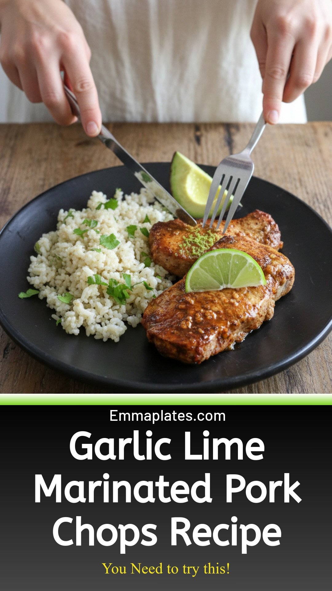 Garlic Lime Marinated Pork Chops