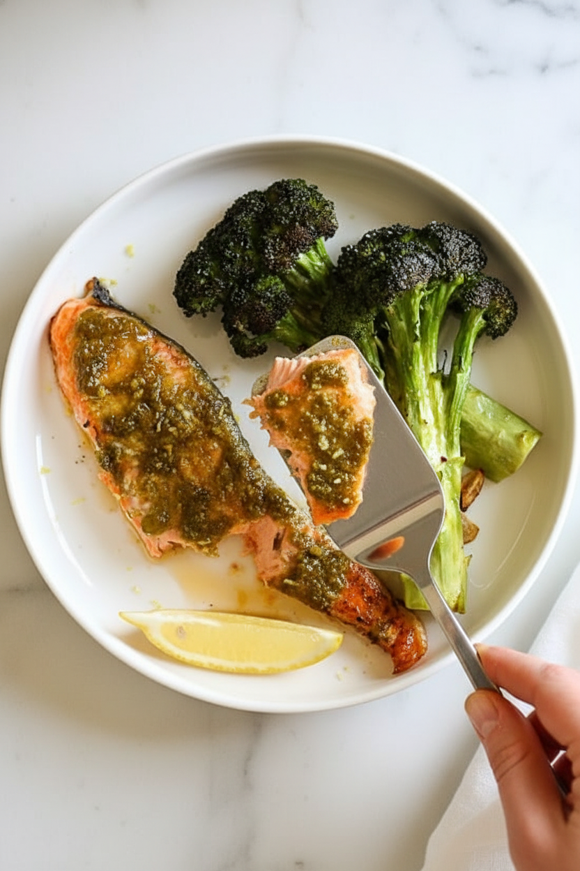 Green Harissa Salmon
