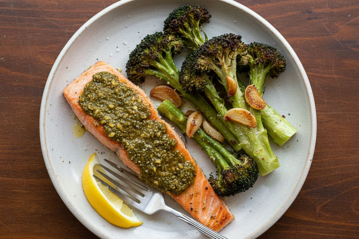 Green Harissa Salmon
