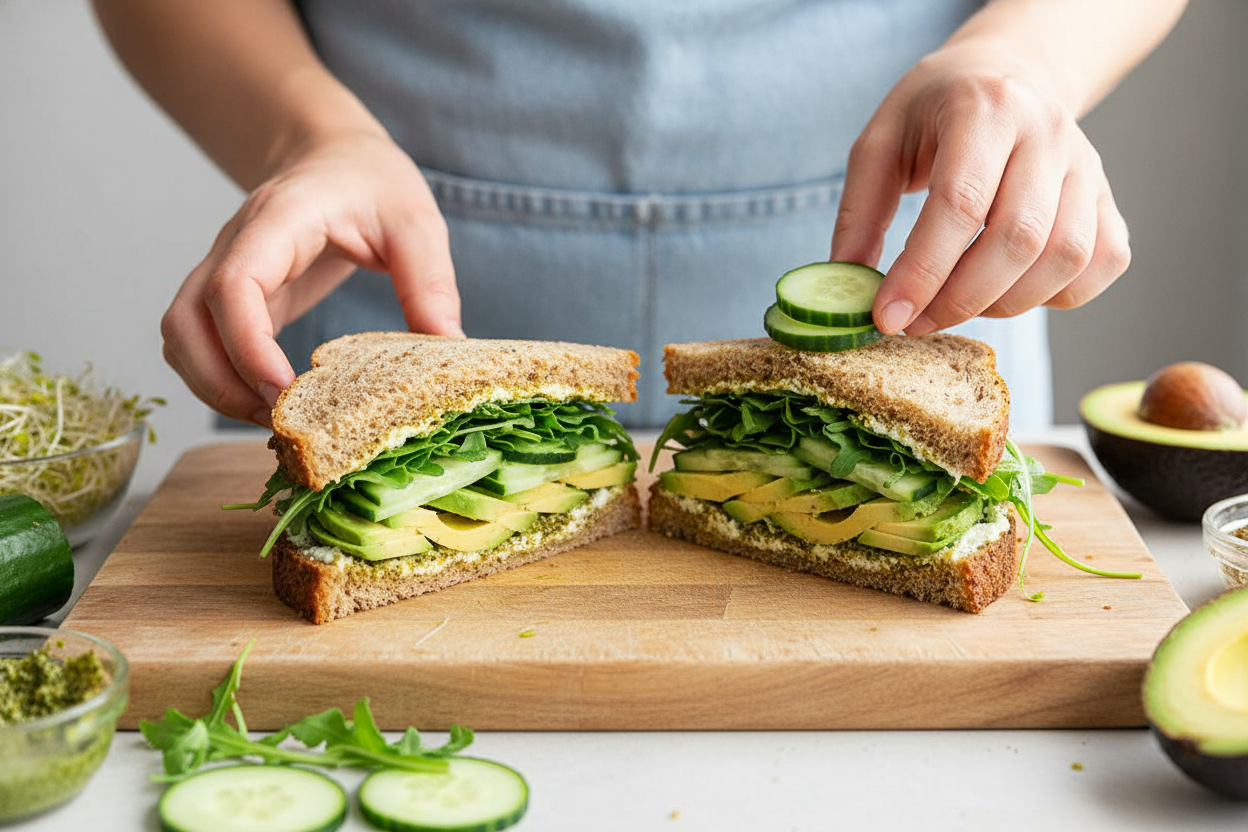 Green Powerhouse Avocado Sandwich