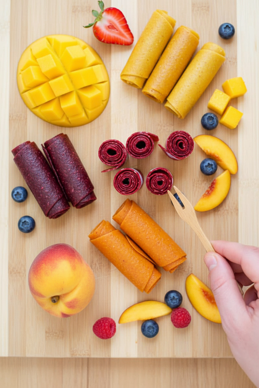 Healthy Homemade Fruit Roll Ups (Plus Flavor Options!)