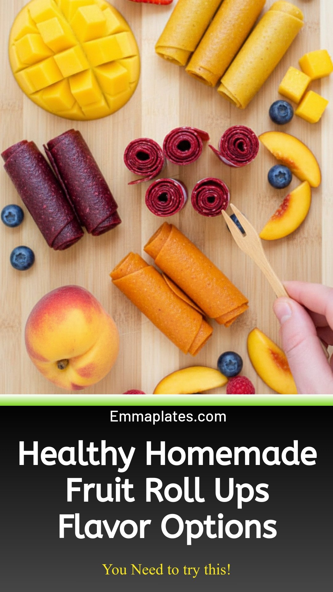 Healthy Homemade Fruit Roll Ups (Plus Flavor Options!)