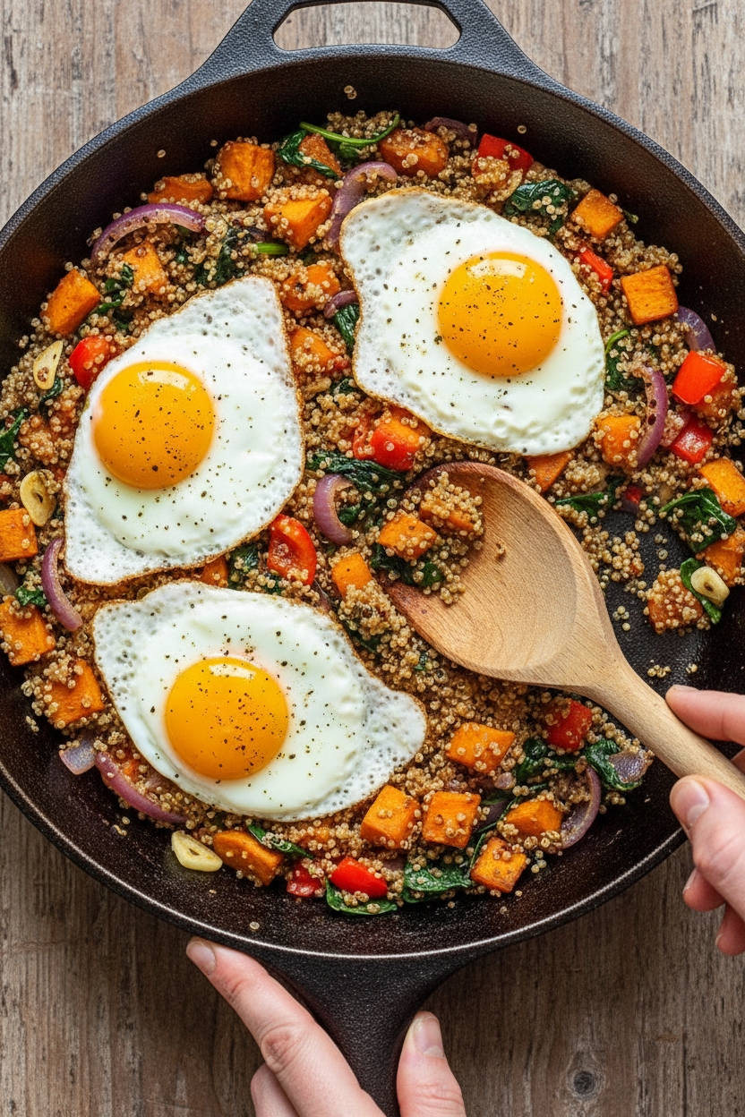 Loaded Quinoa Breakfast Skillet