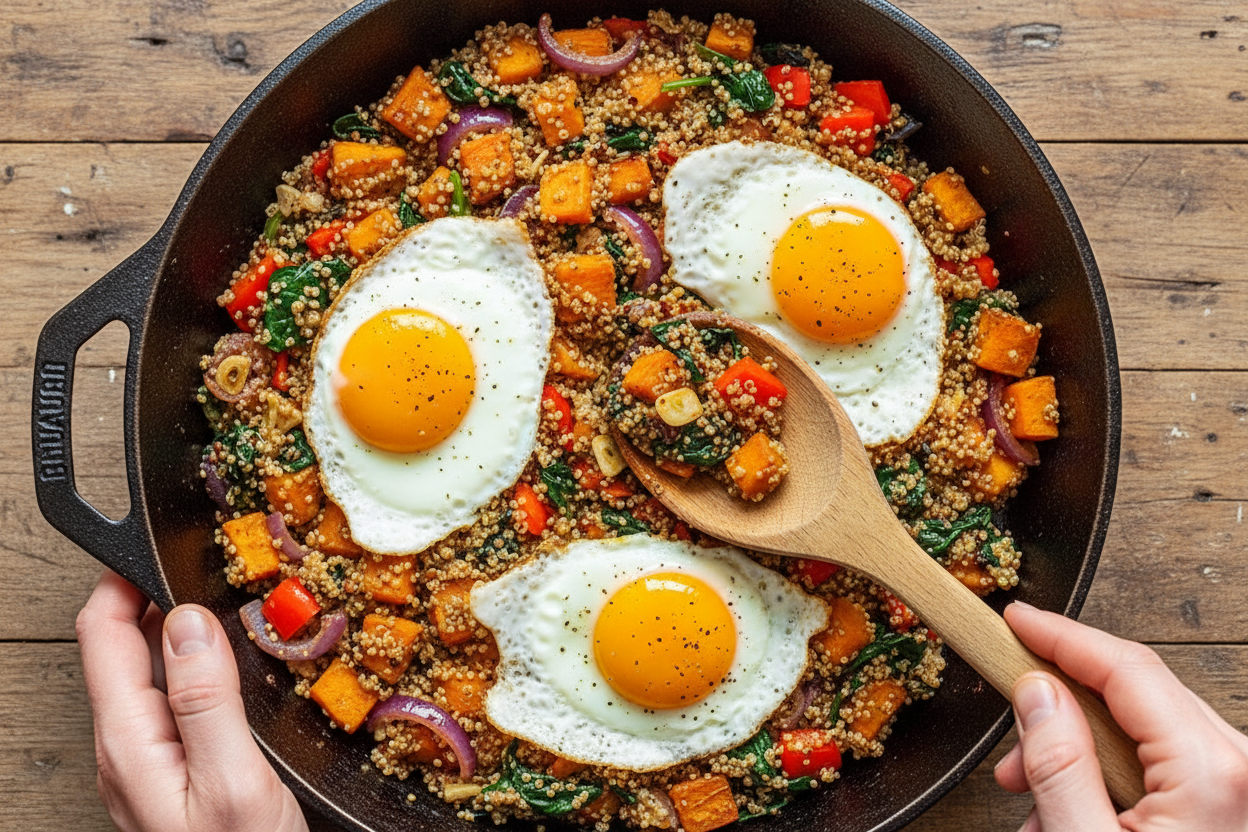 Loaded Quinoa Breakfast Skillet