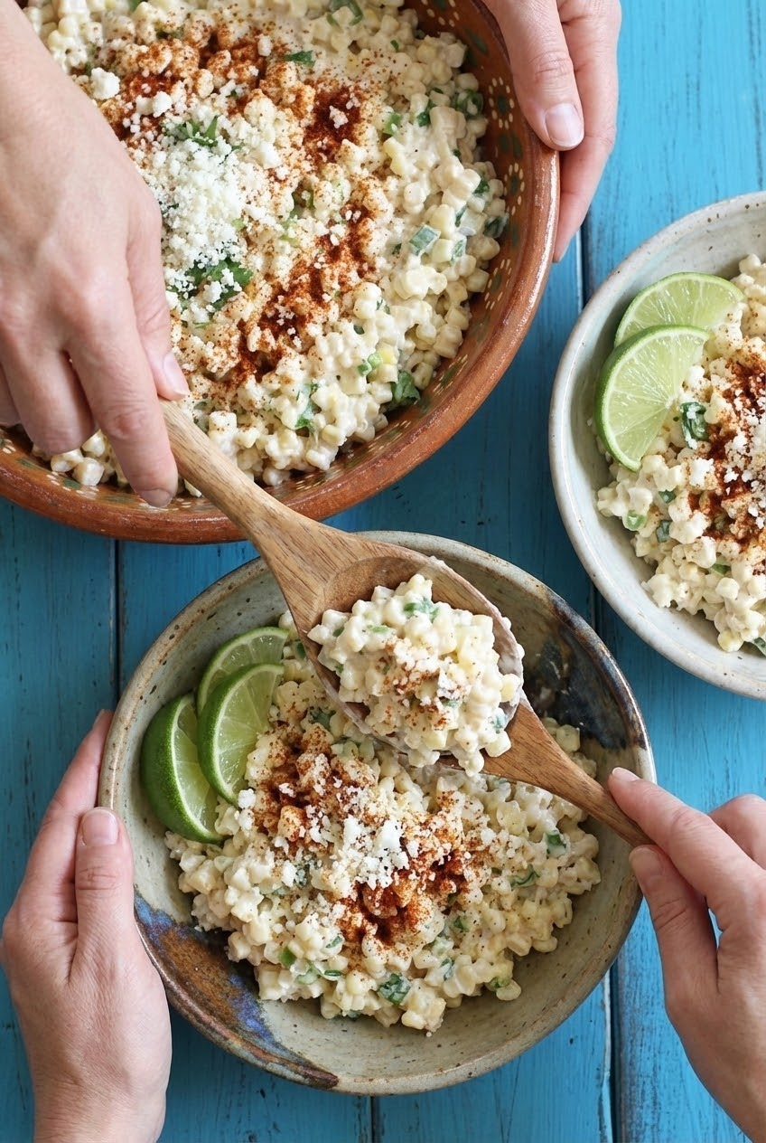 Warm Mexican Corn Salad