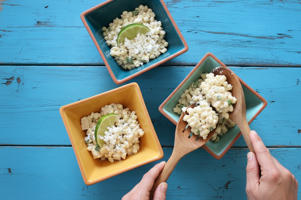 Warm Mexican Corn Salad