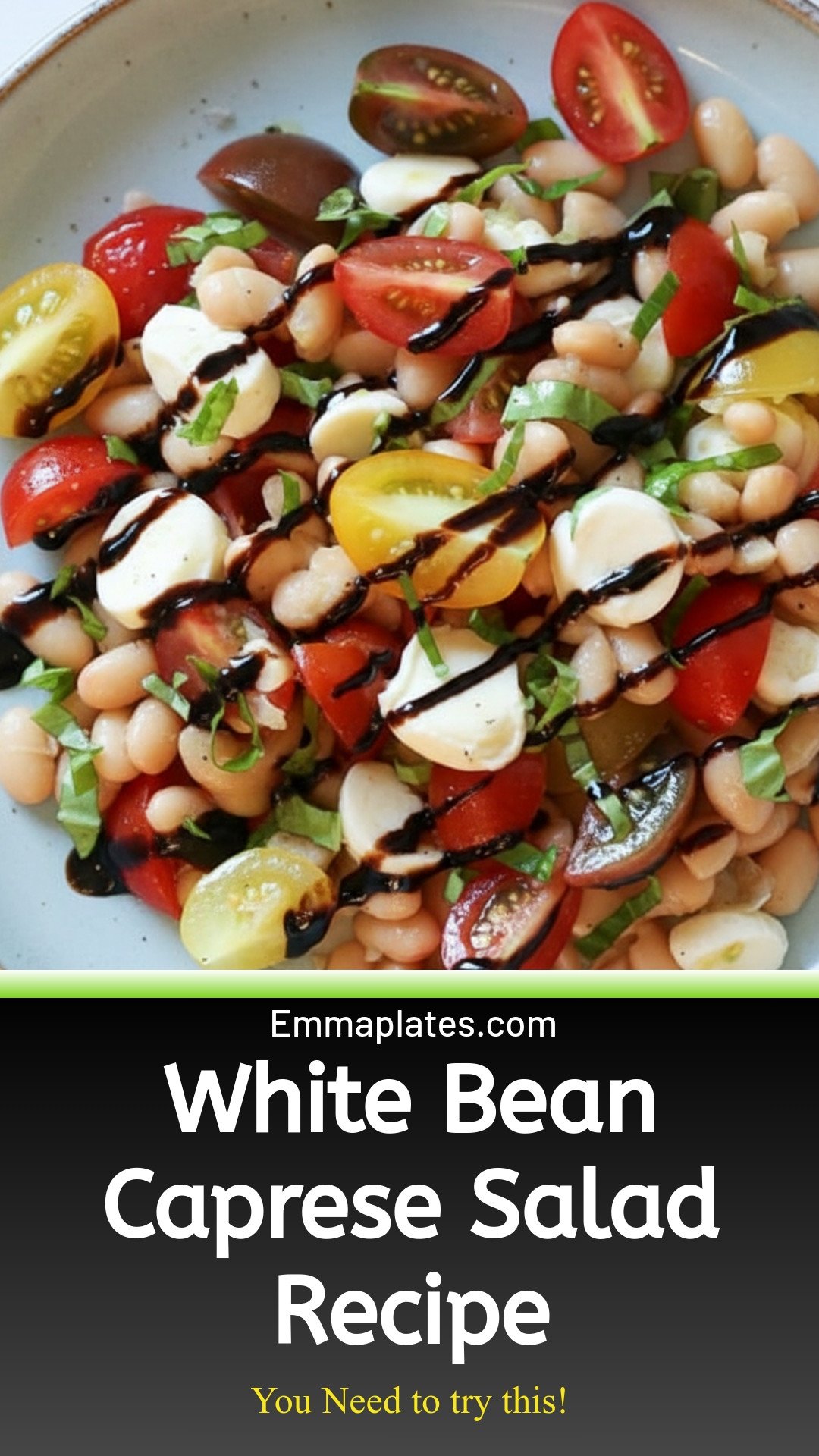 White Bean Caprese Salad