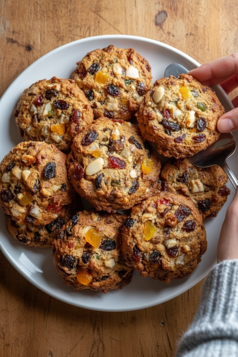Christmas Fruitcake Cookies