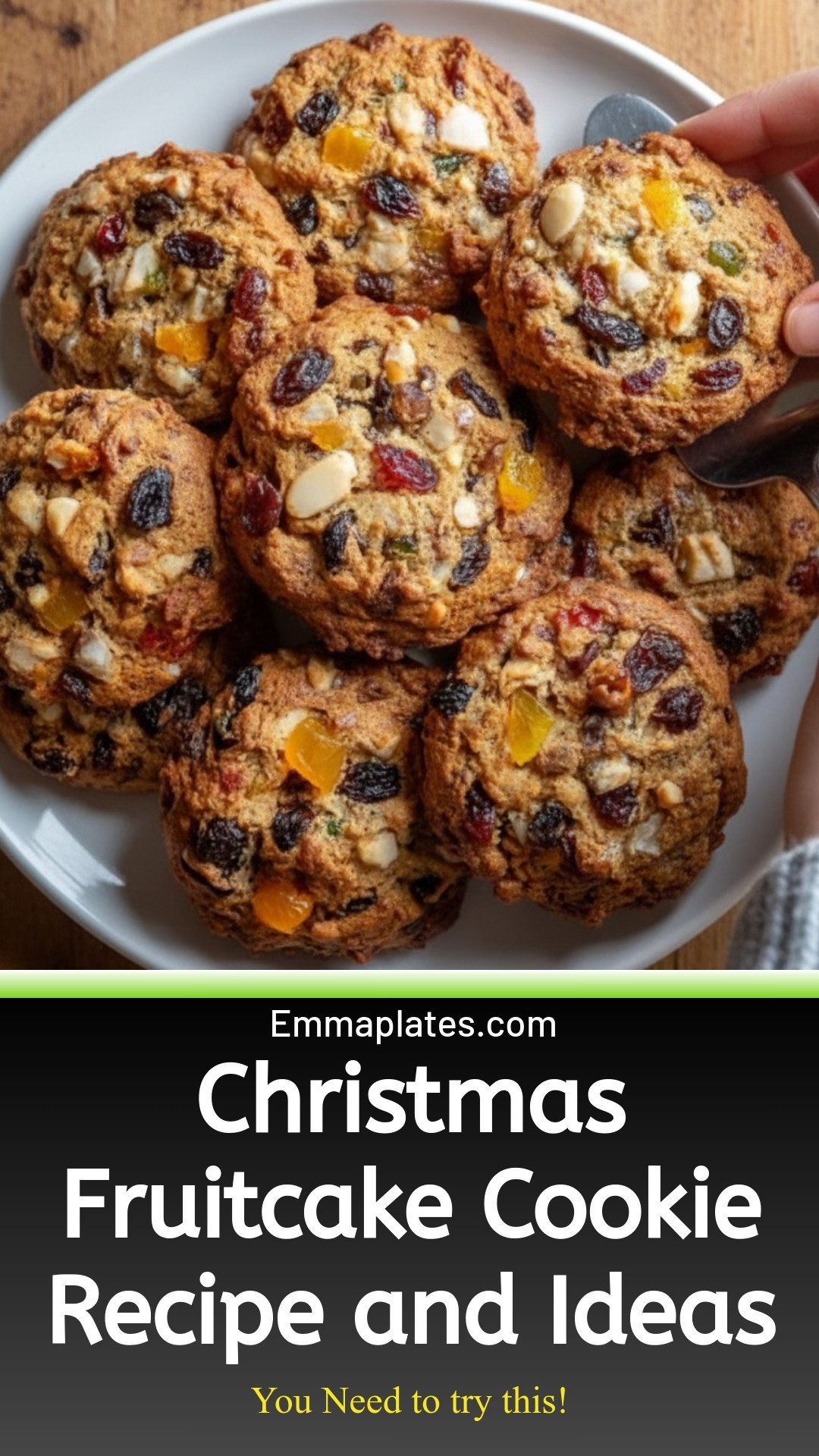 Christmas Fruitcake Cookies