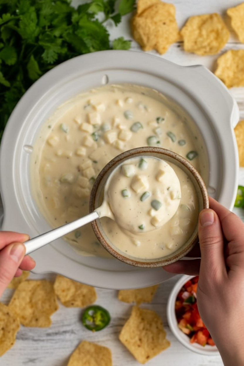 Crock Pot White Queso Dip