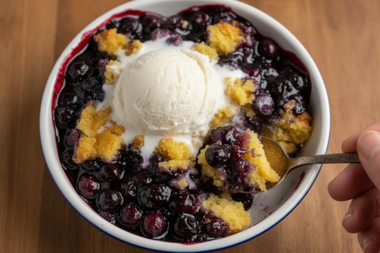Crock Pot Blueberry Cobbler: Easy Crock Pot Blueberry Cobbler Recipe