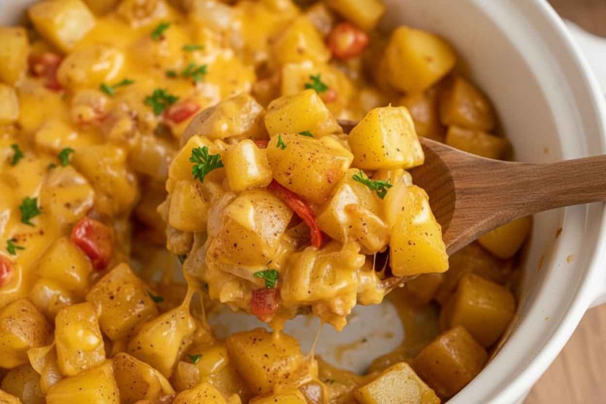 Crock Pot Breakfast Potatoes: Easy Crock Pot Breakfast Potatoes Recipe