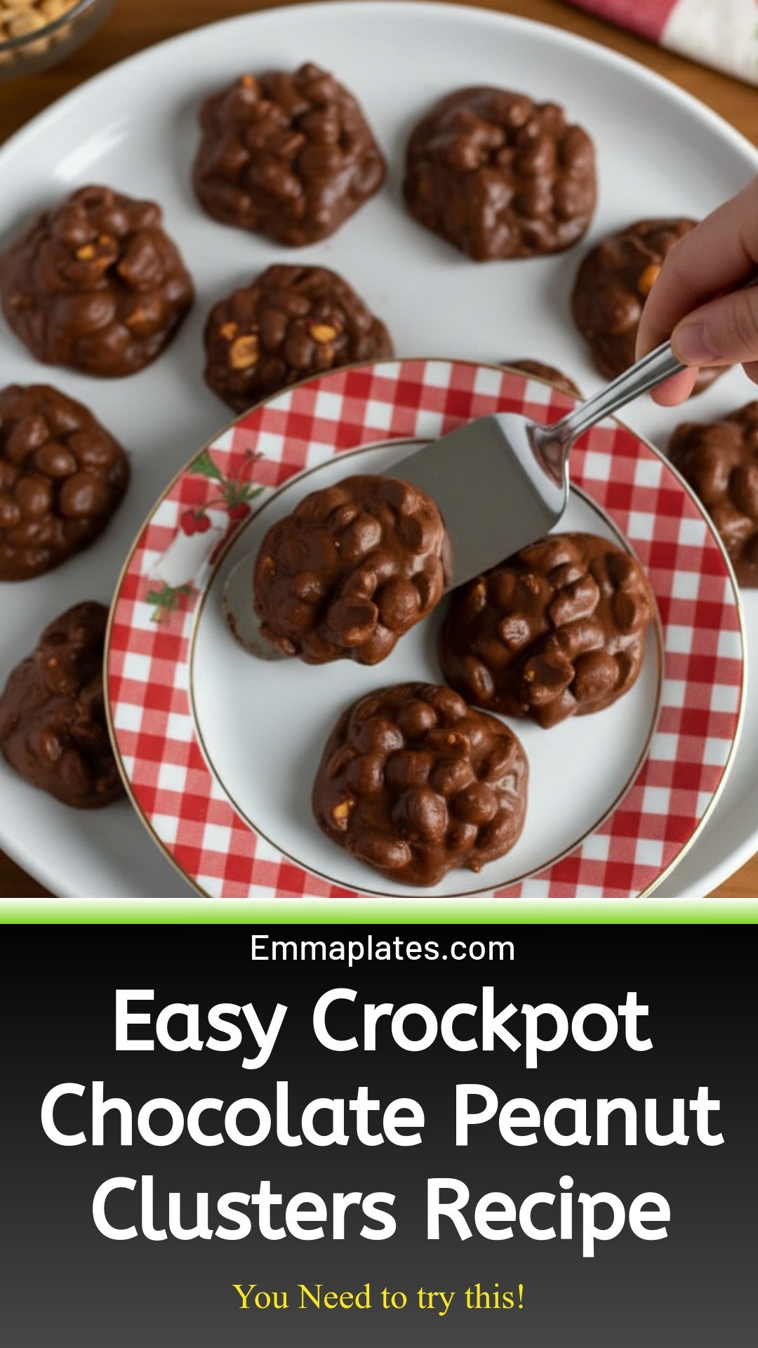 Crockpot Chocolate Peanut Clusters