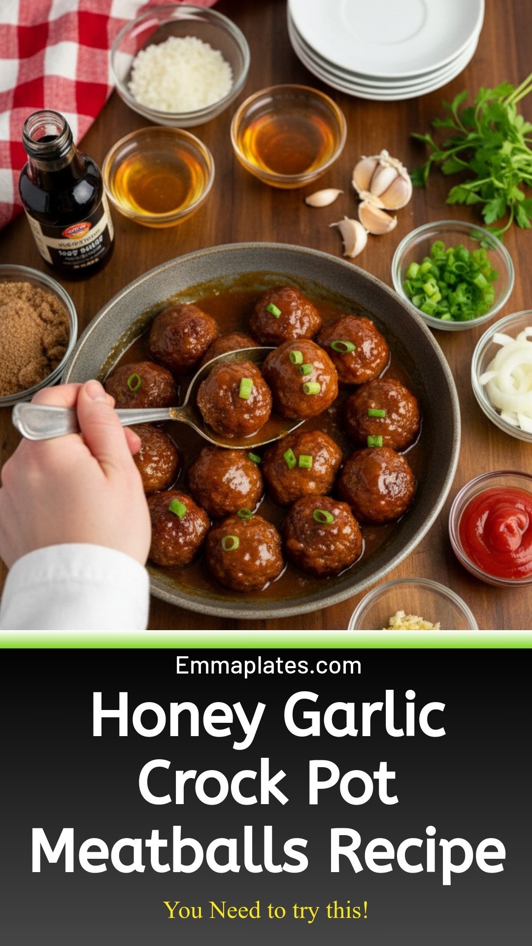 Crock Pot Honey Garlic Meatballs