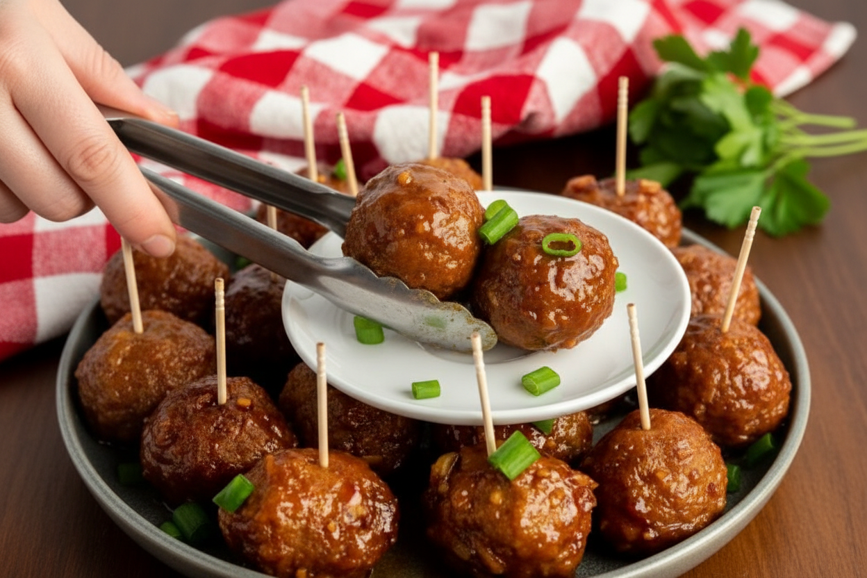 Honey Garlic Crock Pot Meatballs Recipe