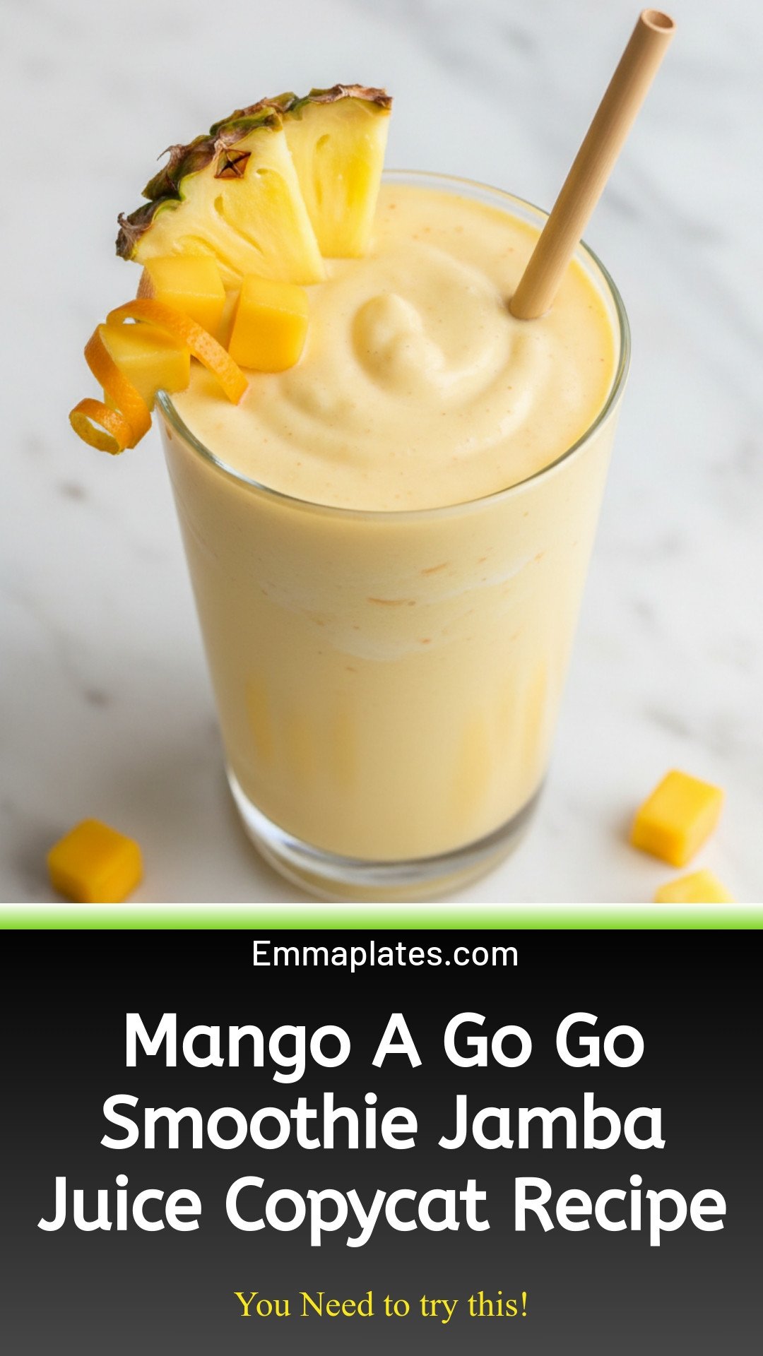 Mango A Go Go Smoothie Jamba Juice Copycat