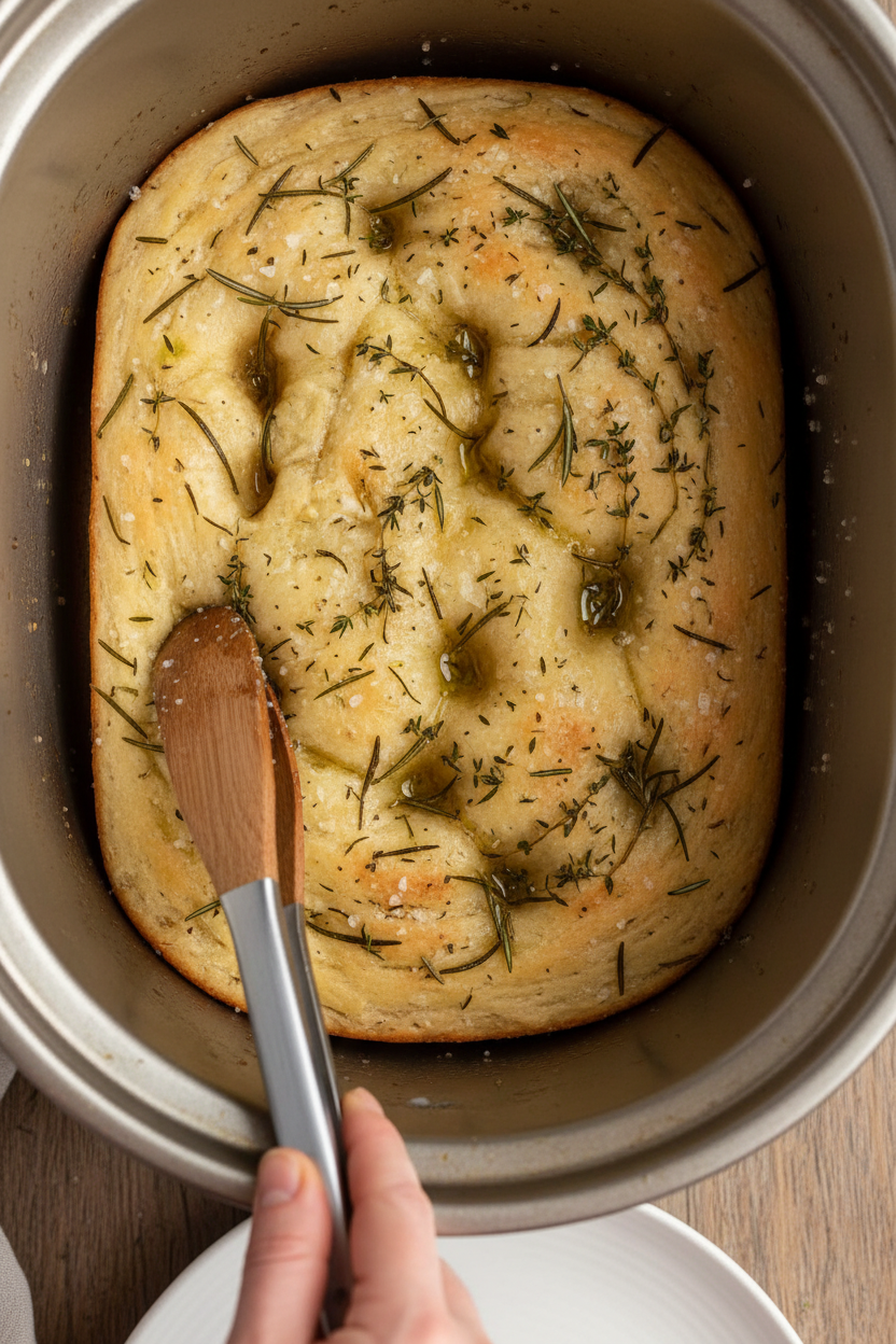 Slow Cooker Focaccia